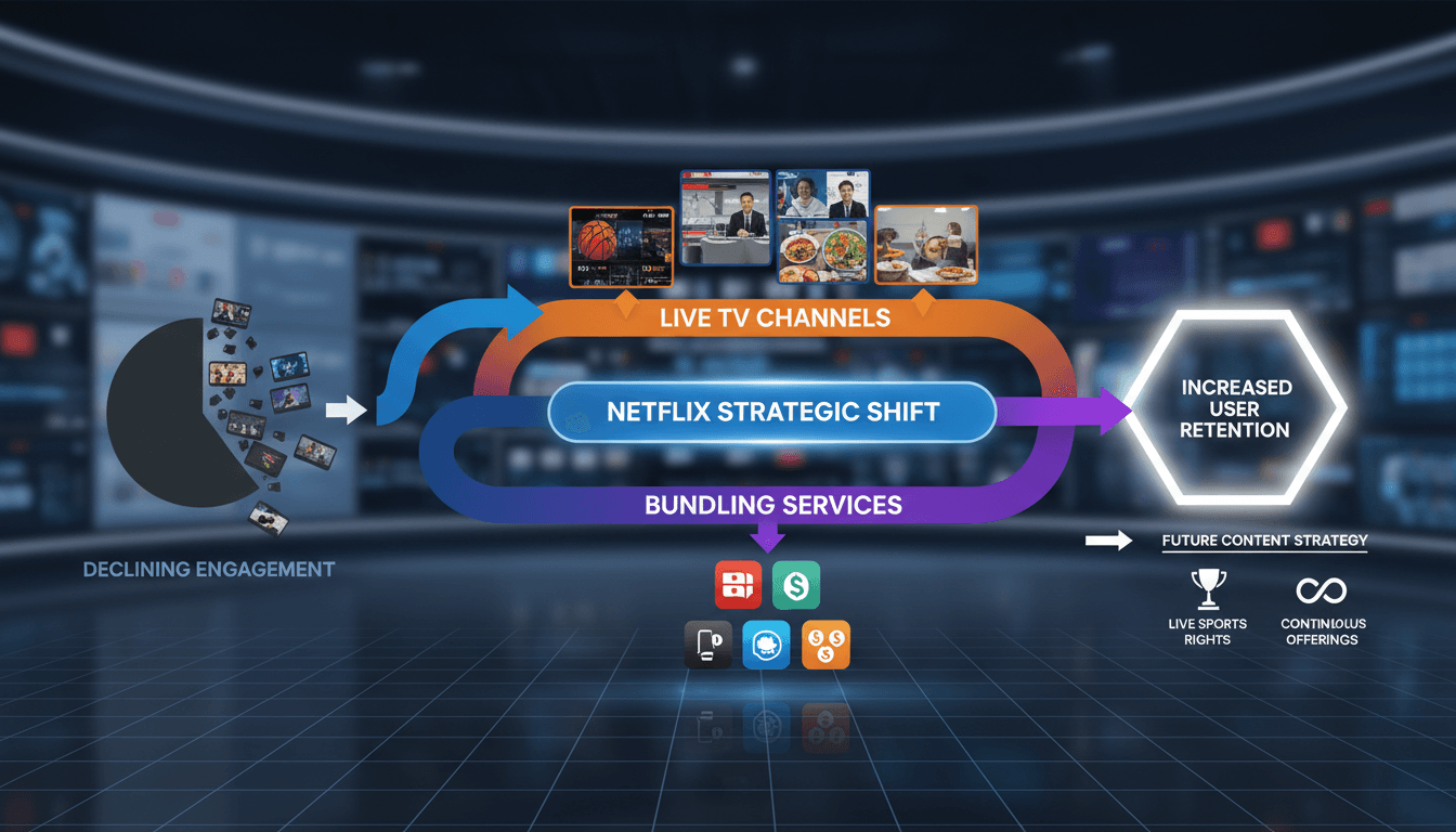 Netflix explores live TV channels and bundling to combat declining viewer engagement