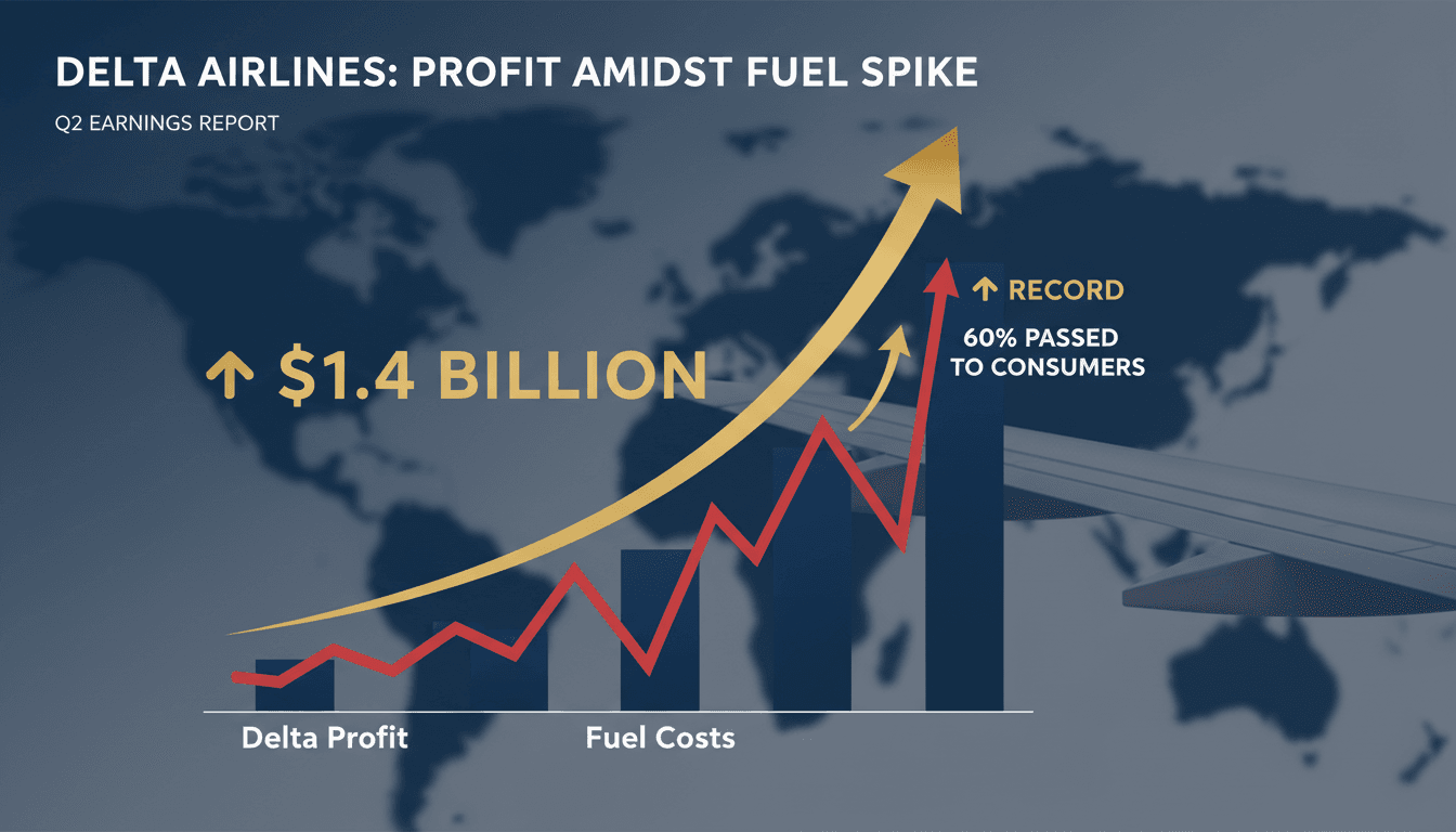 Delta Airlines reports $1.4 billion profit amid record fuel costs