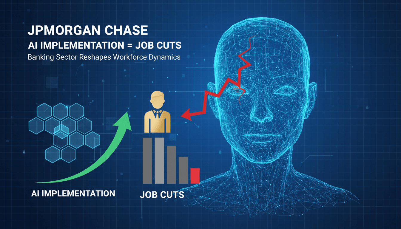 JPMorgan Chase logo with a backdrop of financial data and AI graphics.
