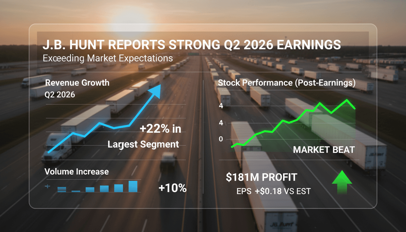 J.B. Hunt's financial performance graph for Q2 2026