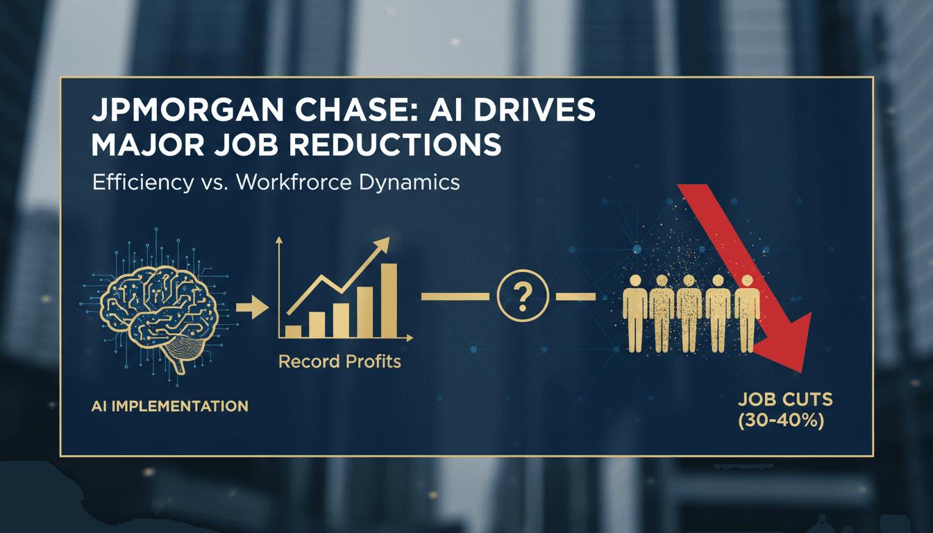 JPMorgan Chase headquarters with a focus on AI technology integration