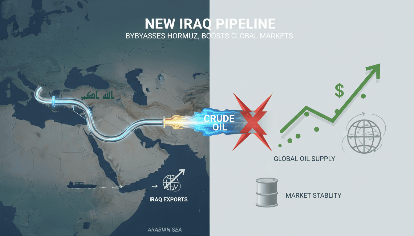 Chevron's proposed oil pipeline route in Iraq and its significance.
