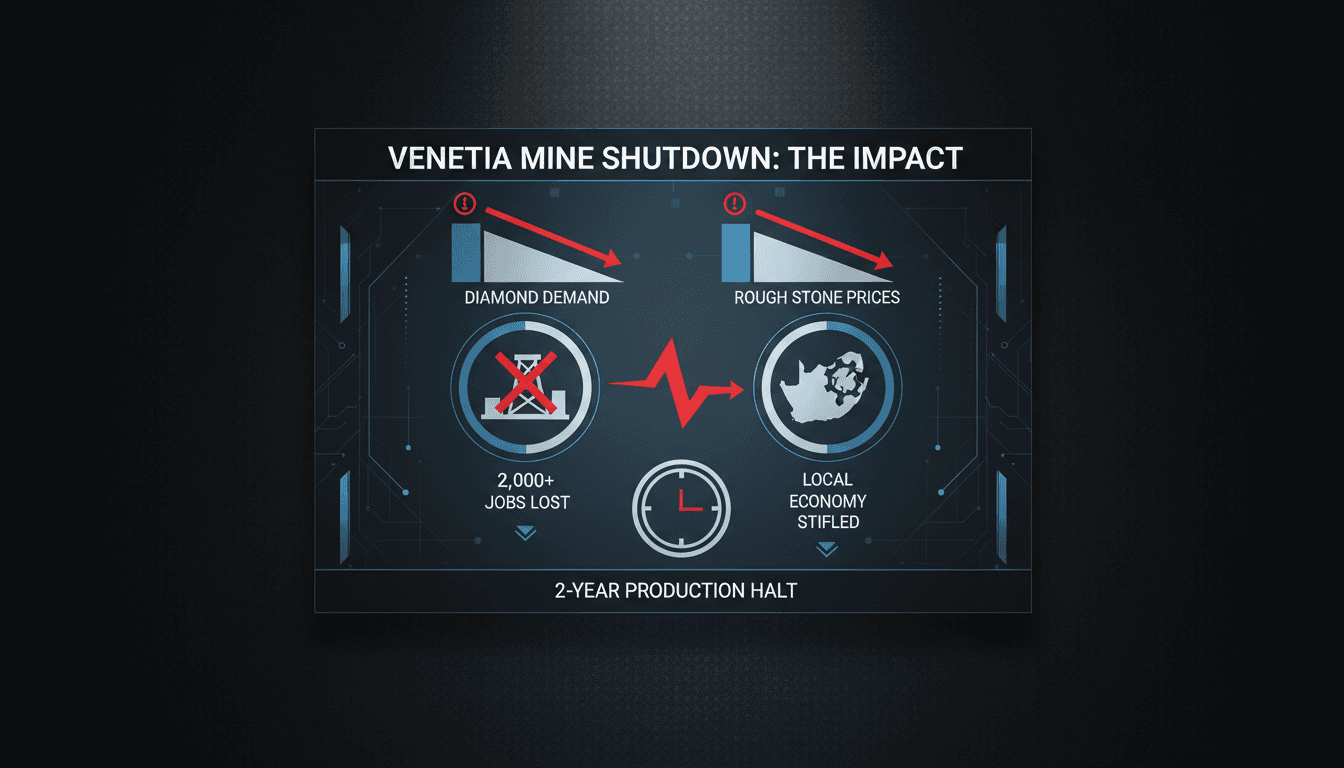 De Beers Venetia diamond mine in South Africa