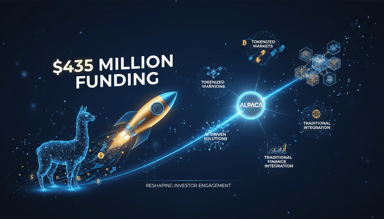 Alpaca funding announcement and its implications for financial services.