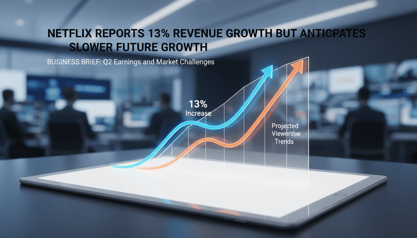 Netflix earnings report showing revenue growth and strategic changes