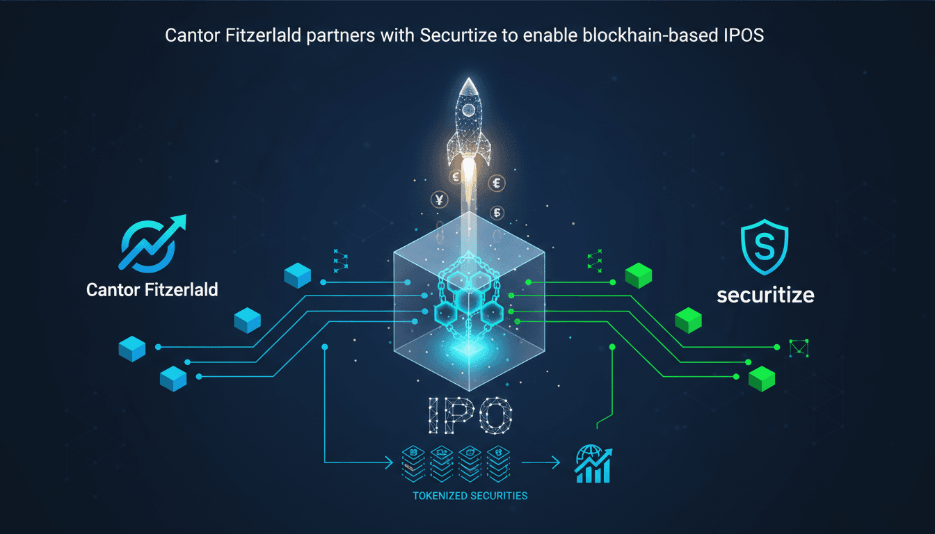 Cantor Fitzgerald partners with Securitize to enable blockchain-based IPOs