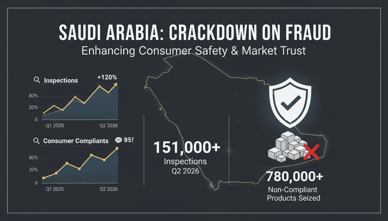 Saudi Arabia's Ministry of Commerce conducting product inspections