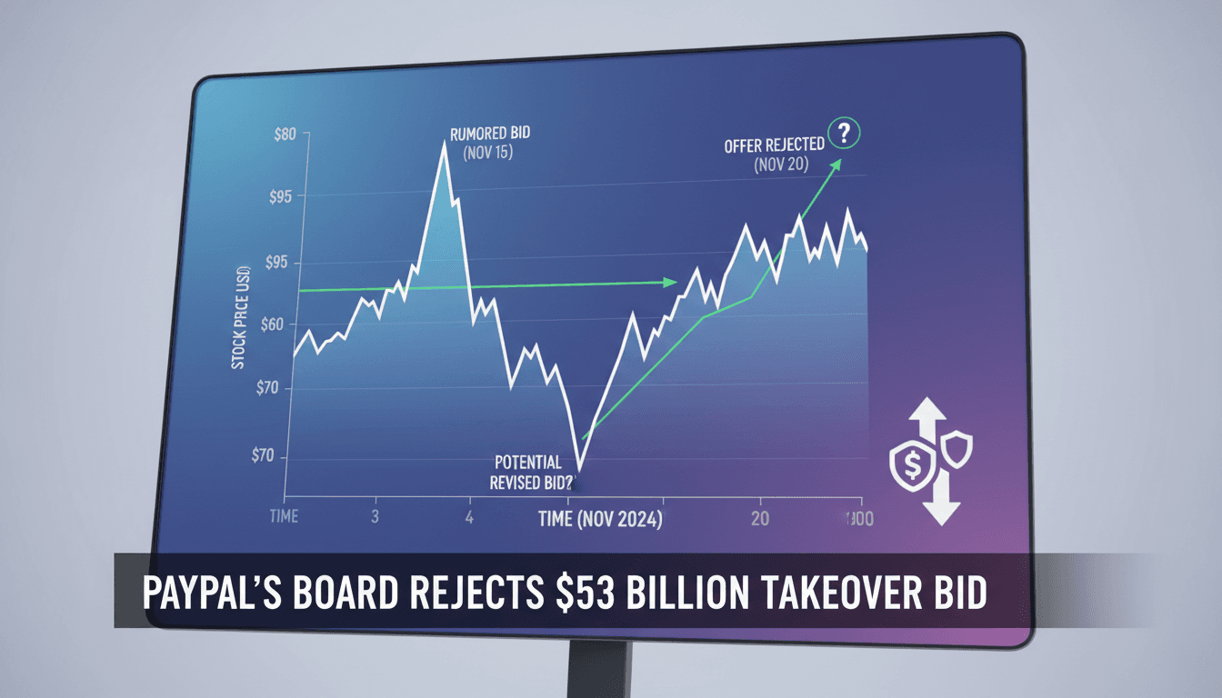 PayPal's board meeting discussing the takeover bid rejection.