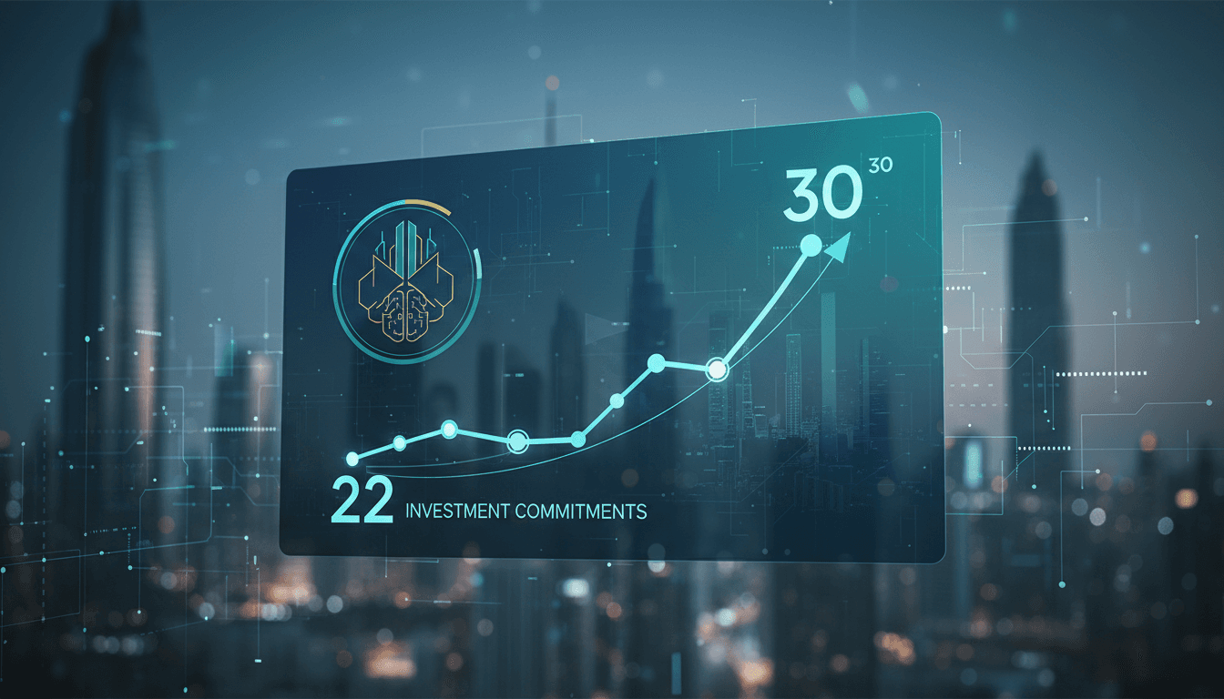Dubai skyline with a focus on innovation and investment growth