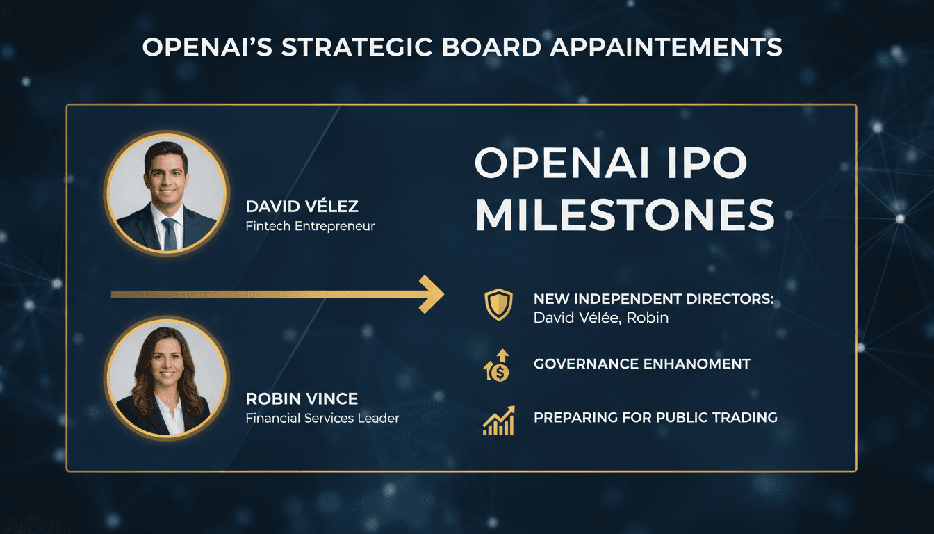 OpenAI's new independent board members David Vélez and Robin Vince