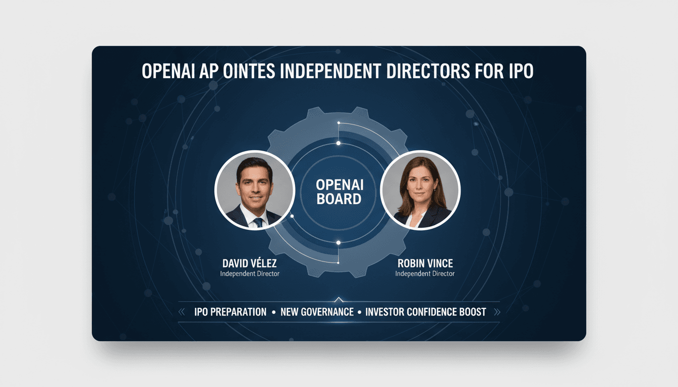 OpenAI's new independent board members David Vélez and Robin Vince