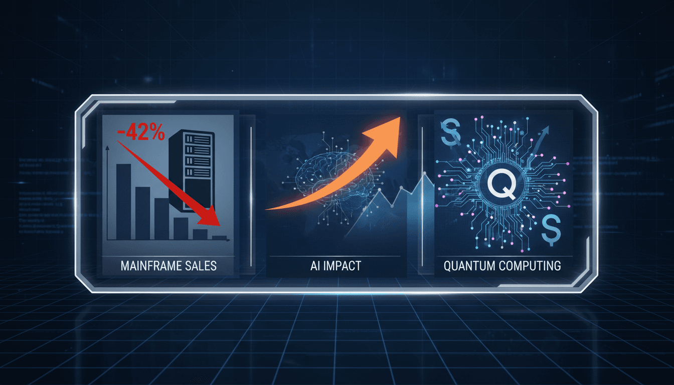 IBM's strategic shift towards software and quantum computing amidst declining mainframe sales.