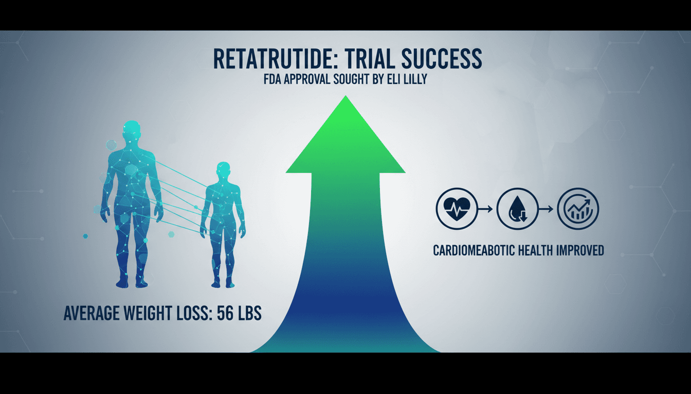 Eli Lilly's retatrutide obesity drug trial results