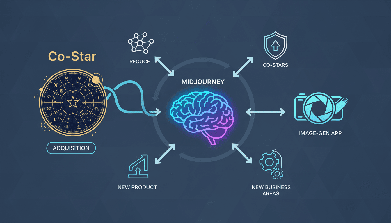 Midjourney's strategic acquisition of Co-Star to enhance AI offerings.