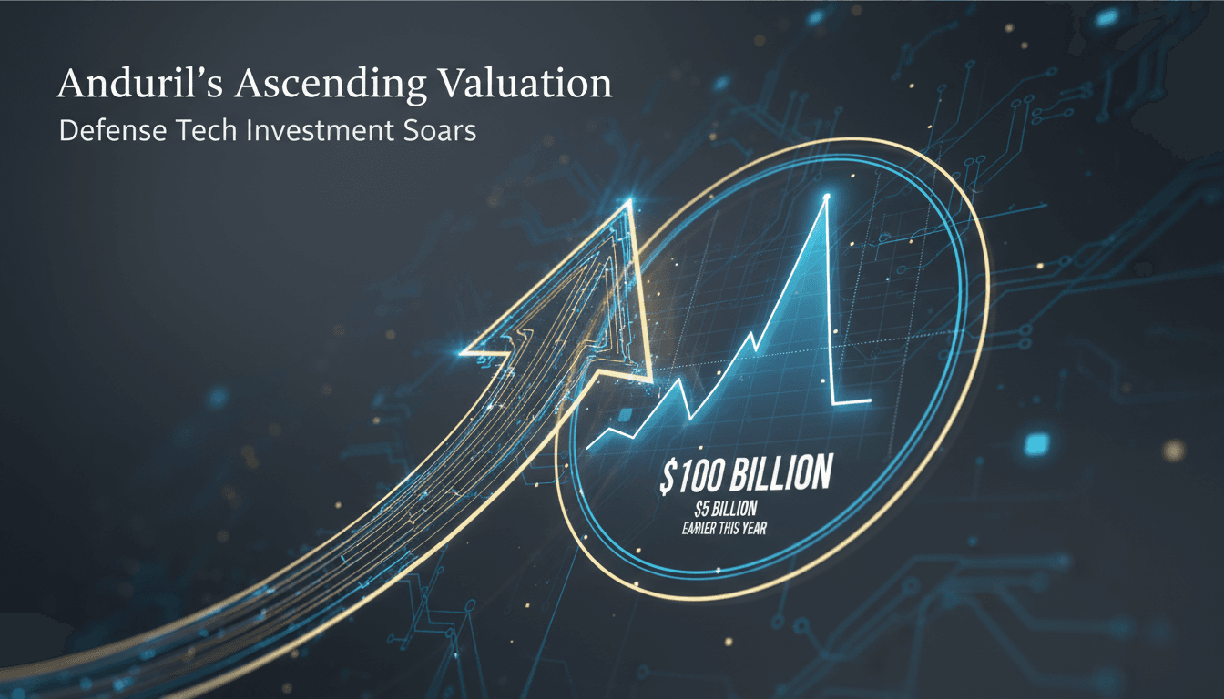 Anduril defense technology funding discussions and valuation growth