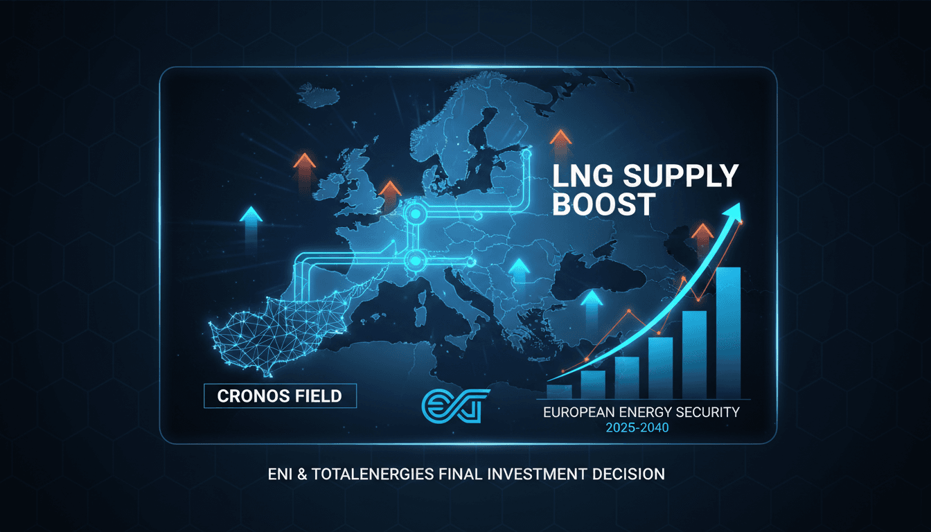 Eni and TotalEnergies collaboration on Cronos gas field development