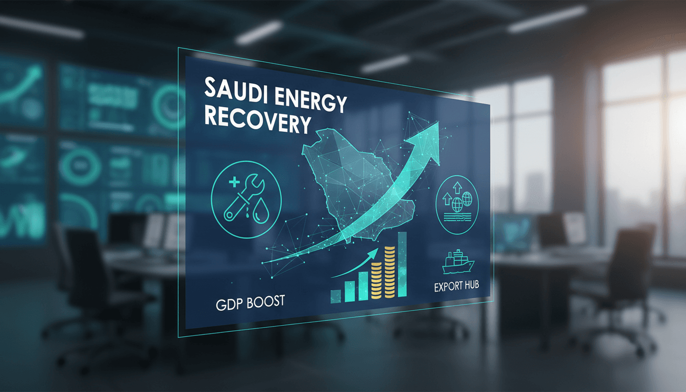 Saudi Arabia's new energy recovery device factory concept illustration