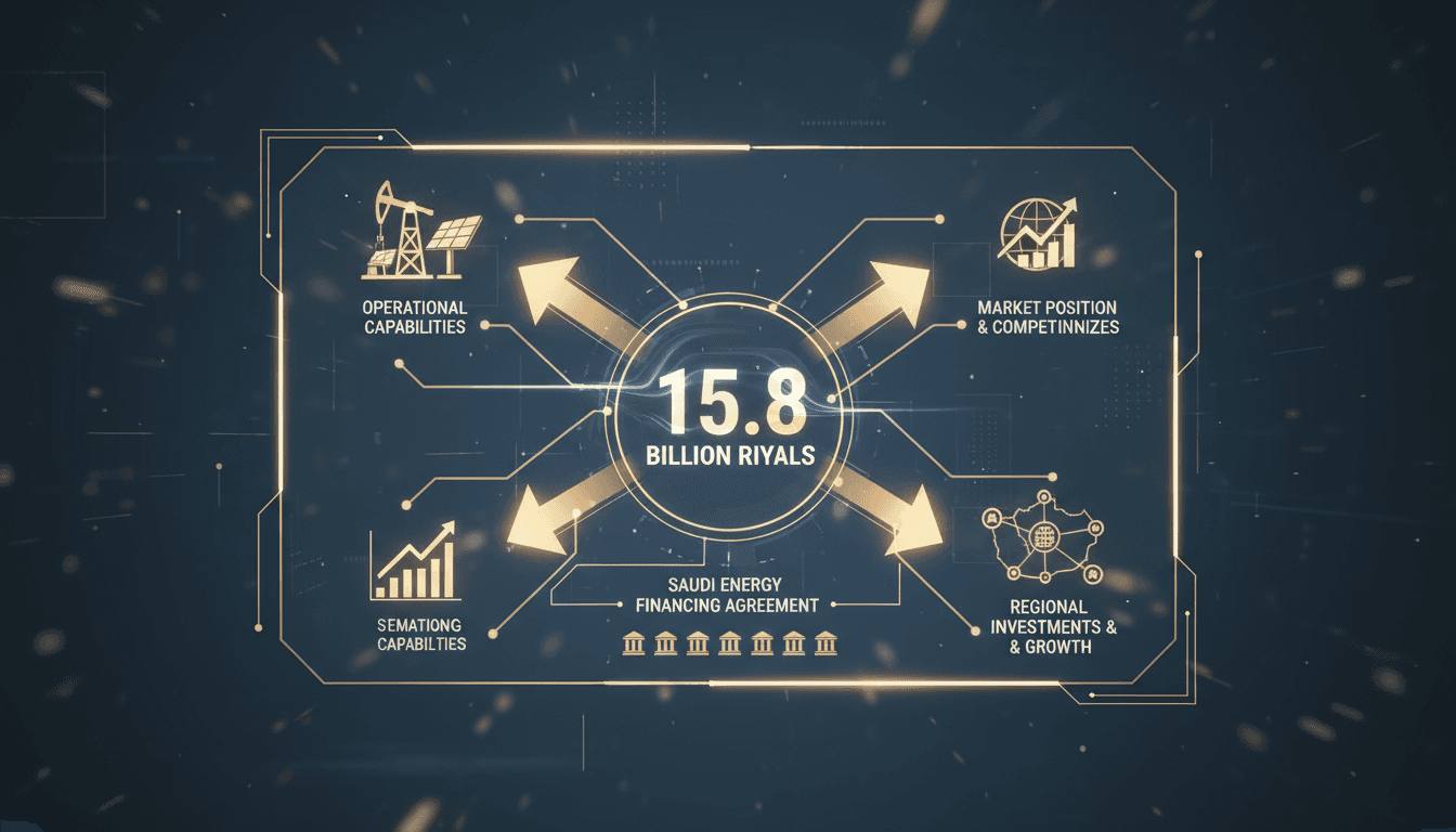 Saudi Energy financing agreement announcement visual