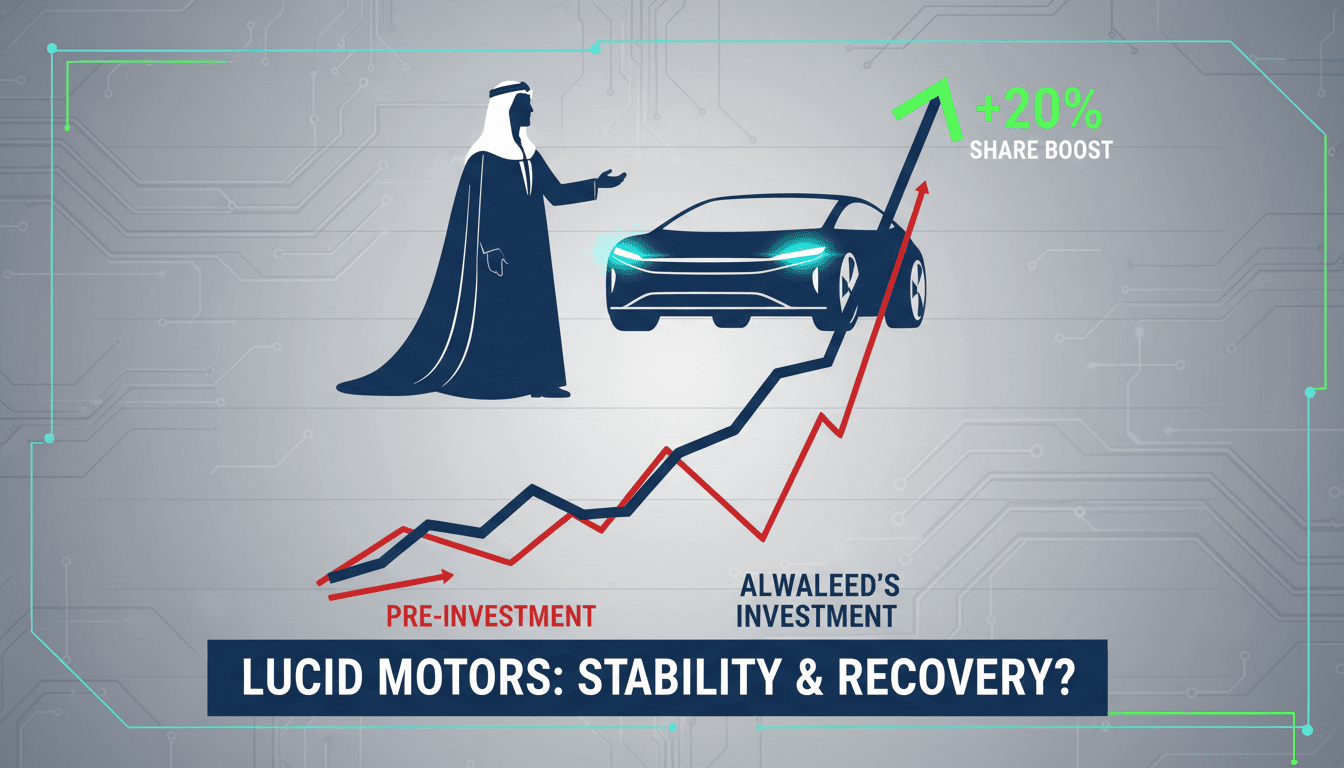 Prince Alwaleed bin Talal's investment in Lucid Motors boosts shares.