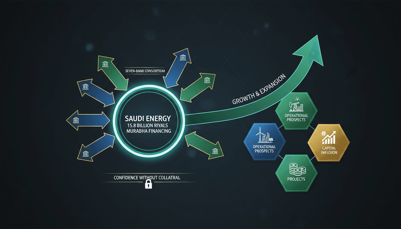 Saudi Energy secures 15.8 billion Riyal financing agreement with seven banks