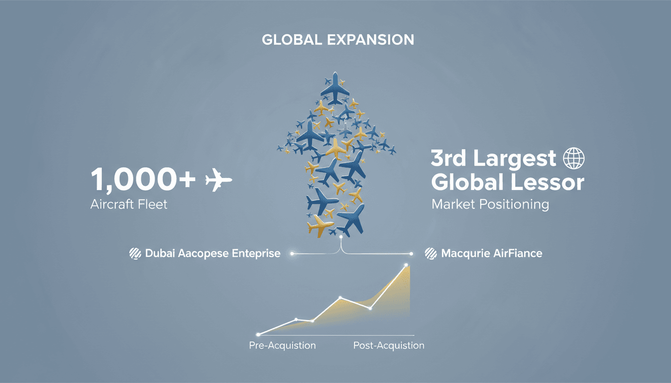DAE's acquisition of Macquarie AirFinance enhances its aircraft leasing capabilities.