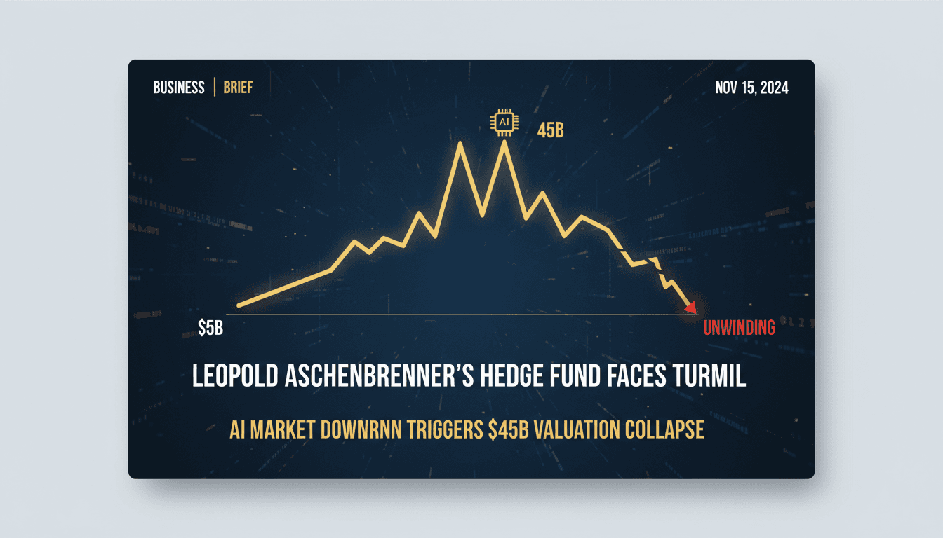 Visual representation of Situational Awareness hedge fund's valuation changes.