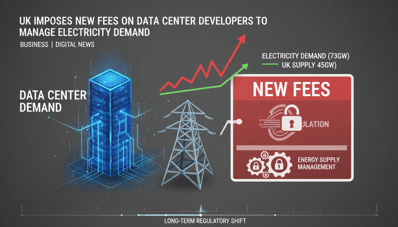A conceptual image representing data centers and energy management.