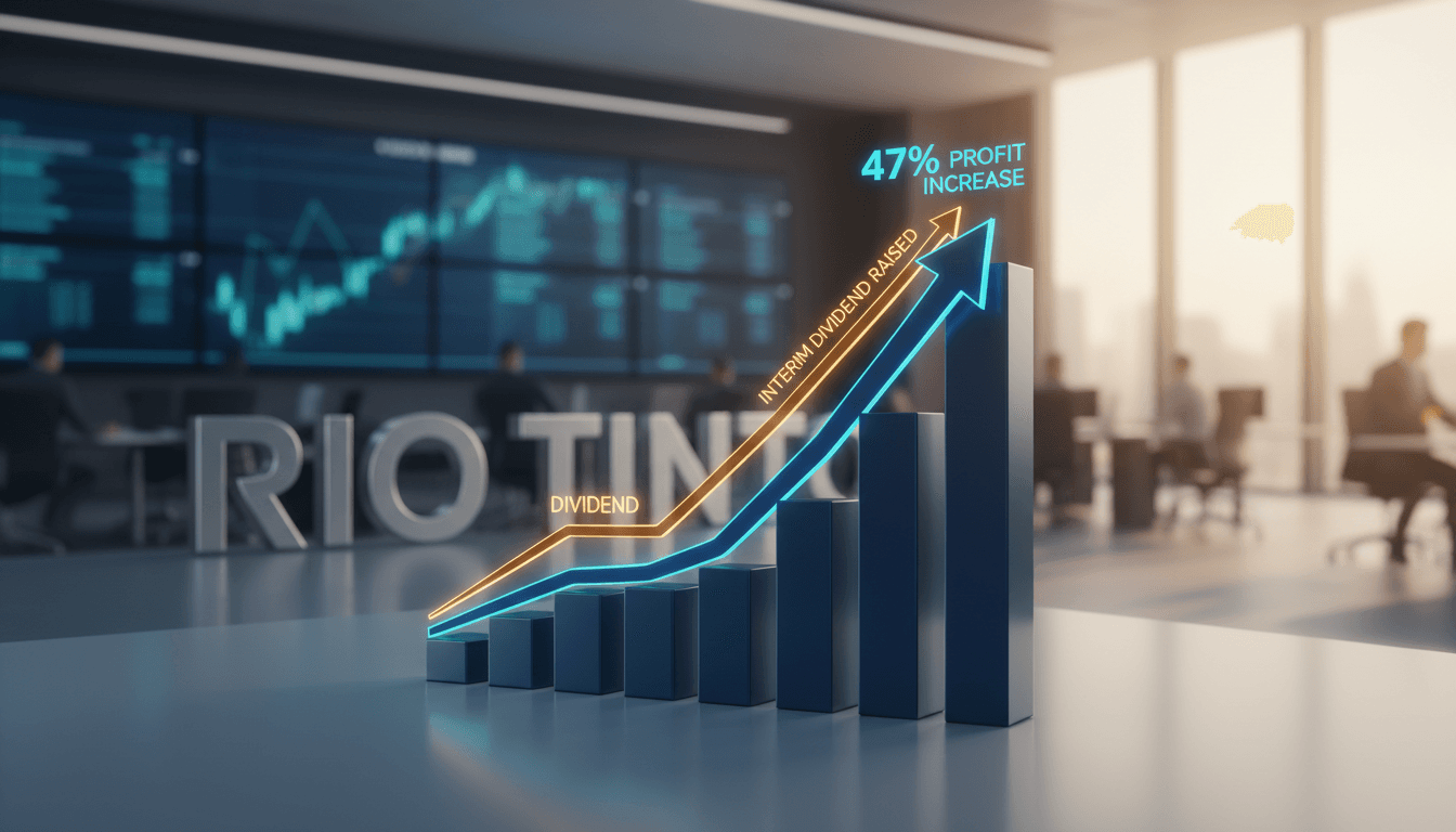 Rio Tinto reports 47% profit increase and raises interim dividend