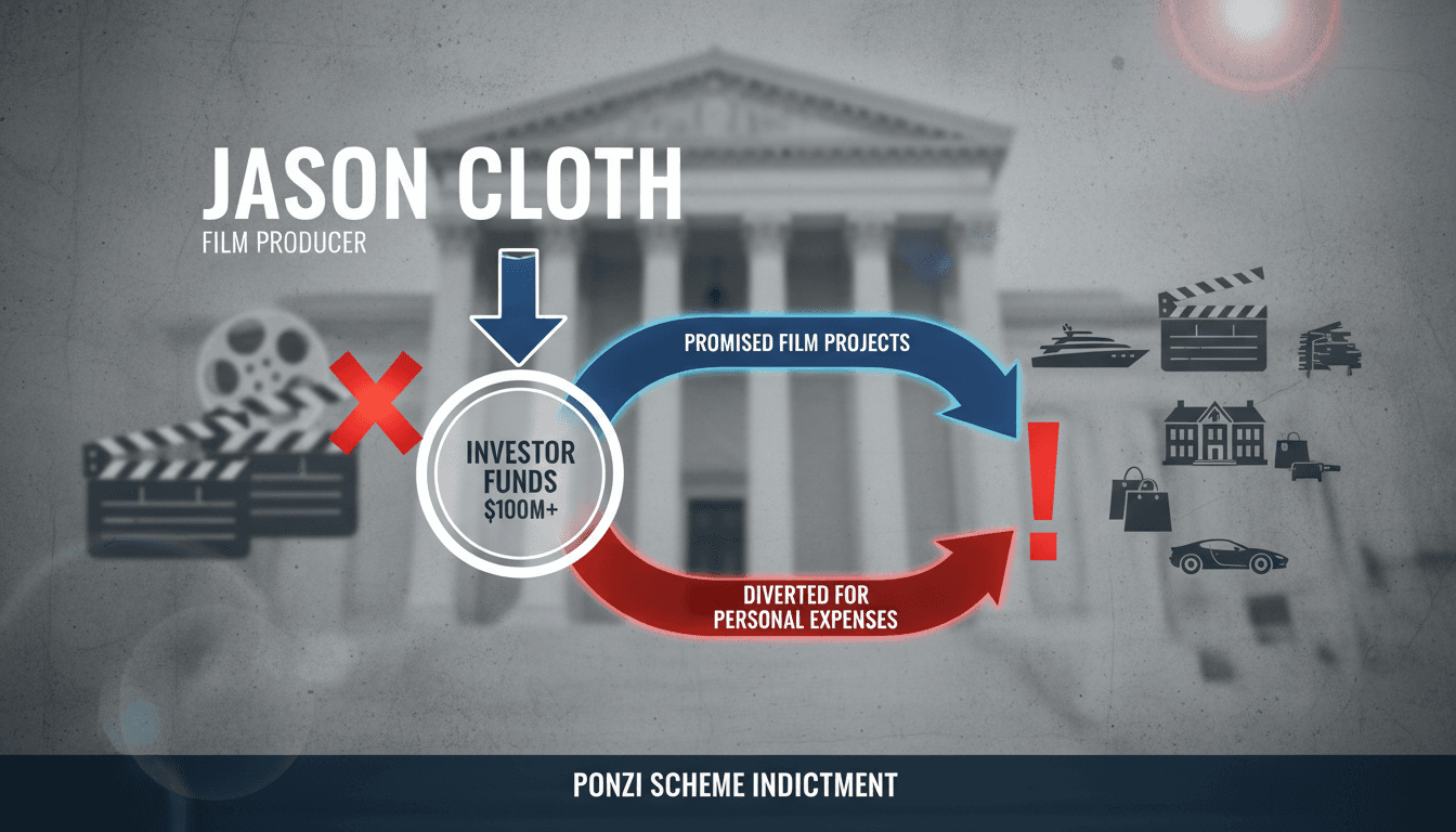 Film Producer Jason Cloth Indicted for $100 Million Ponzi Scheme