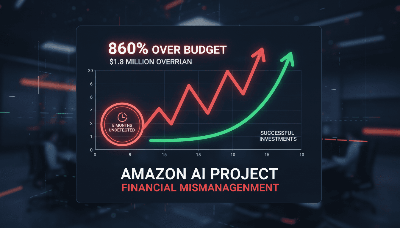Amazon's AI project financial overrun analysis