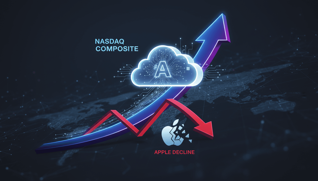 Amazon's cloud sales impact on Nasdaq Composite index