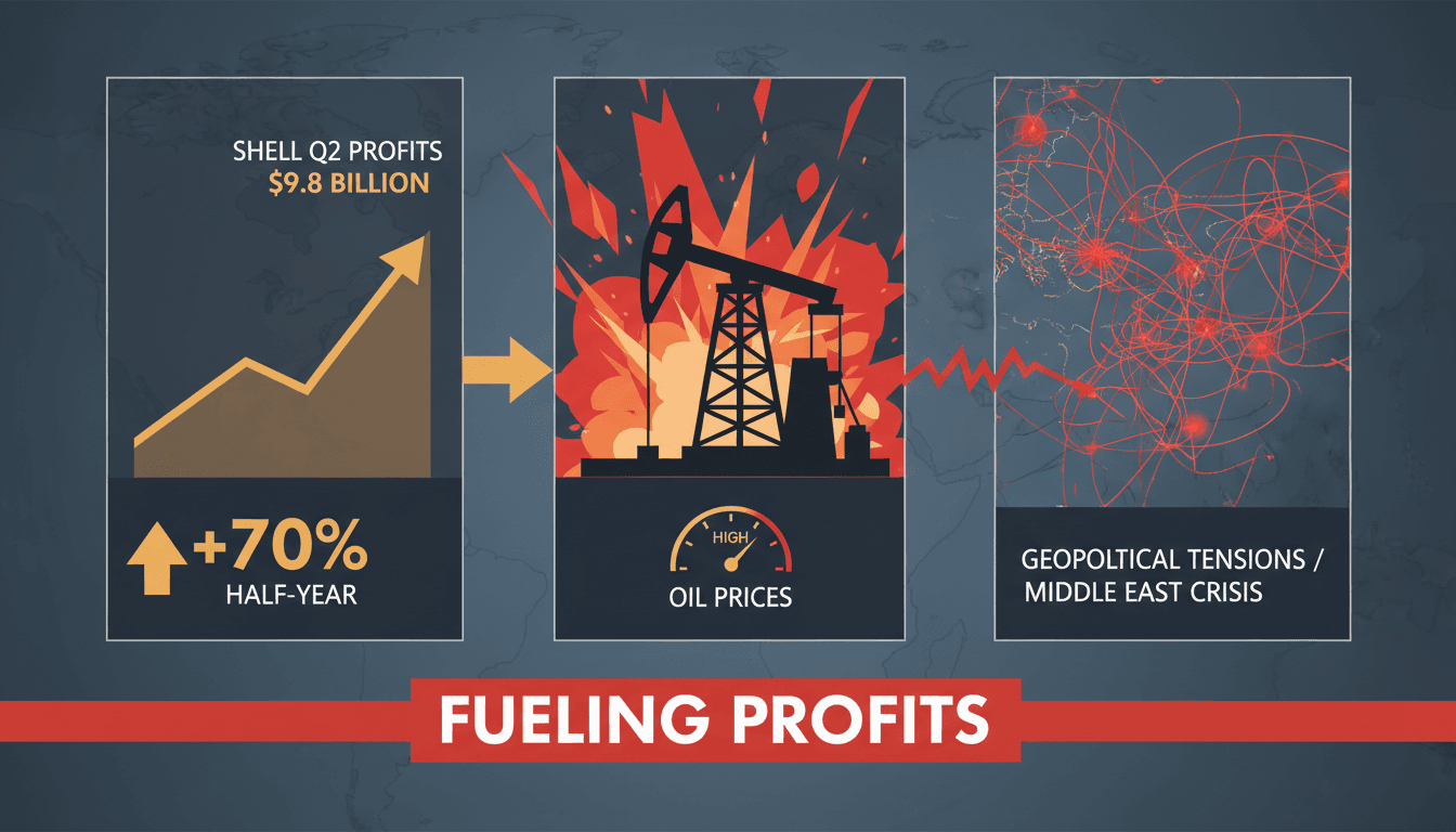 Shell's financial growth amid rising oil prices and geopolitical tensions