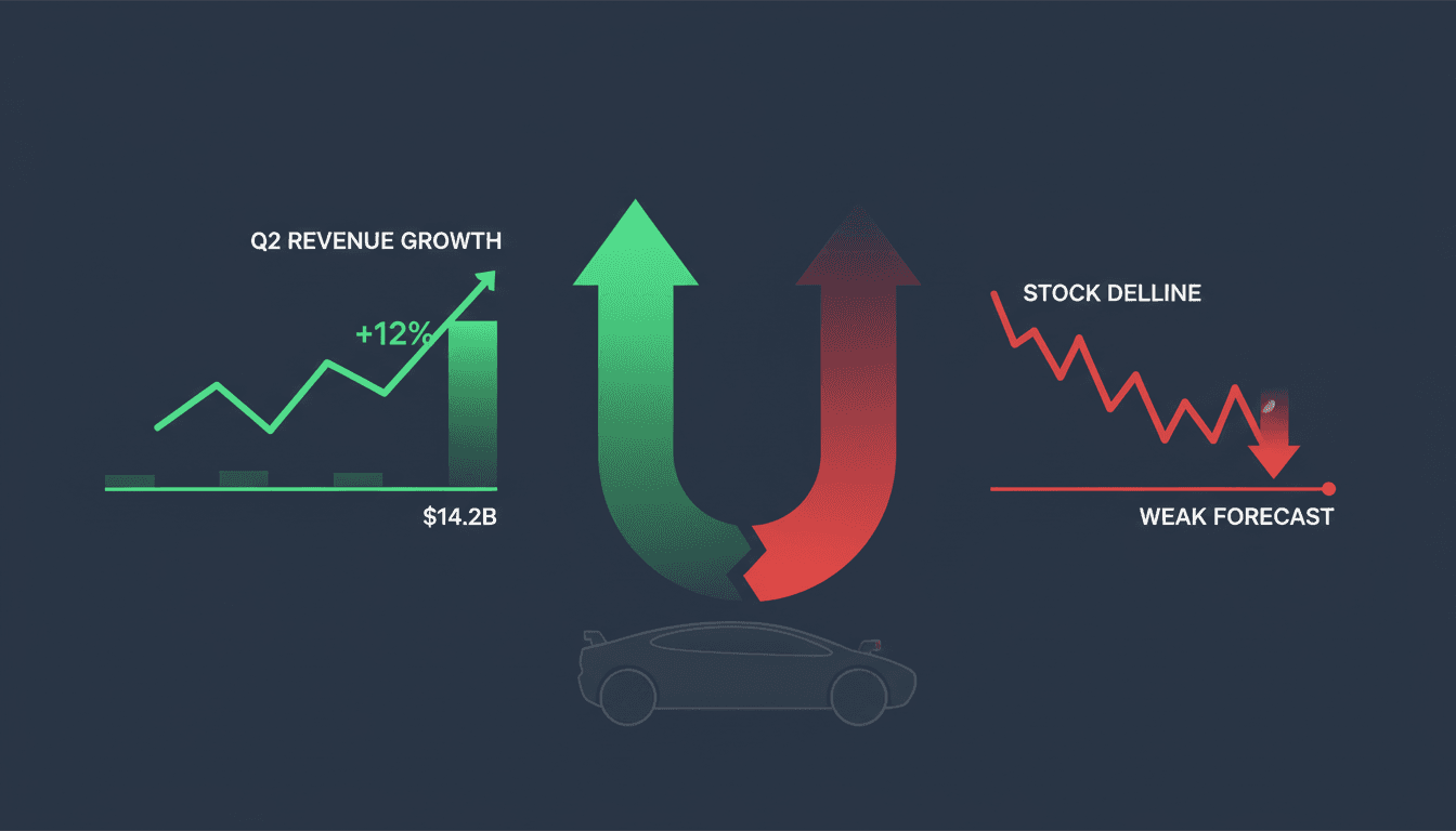 Uber's Q2 earnings report highlights revenue growth and stock decline.
