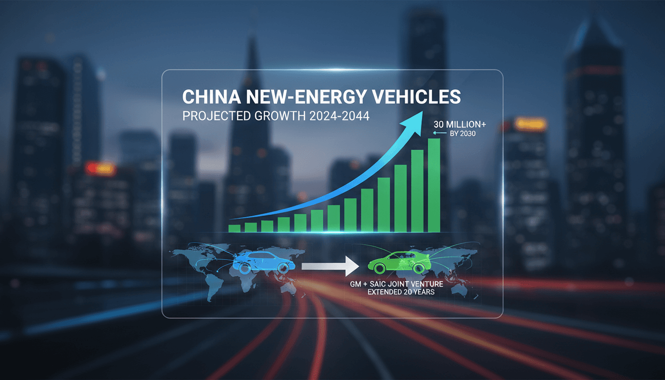 GM and SAIC partnership announcement for new-energy vehicles