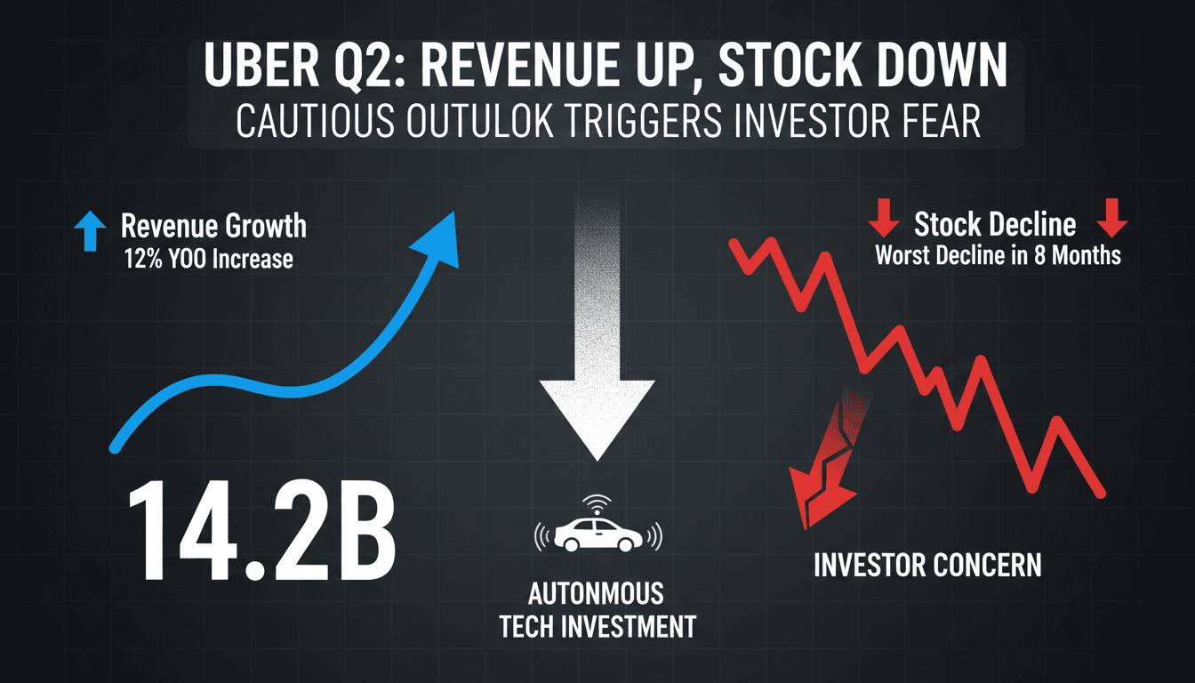 Uber's Q2 earnings report highlights revenue growth and stock performance challenges.