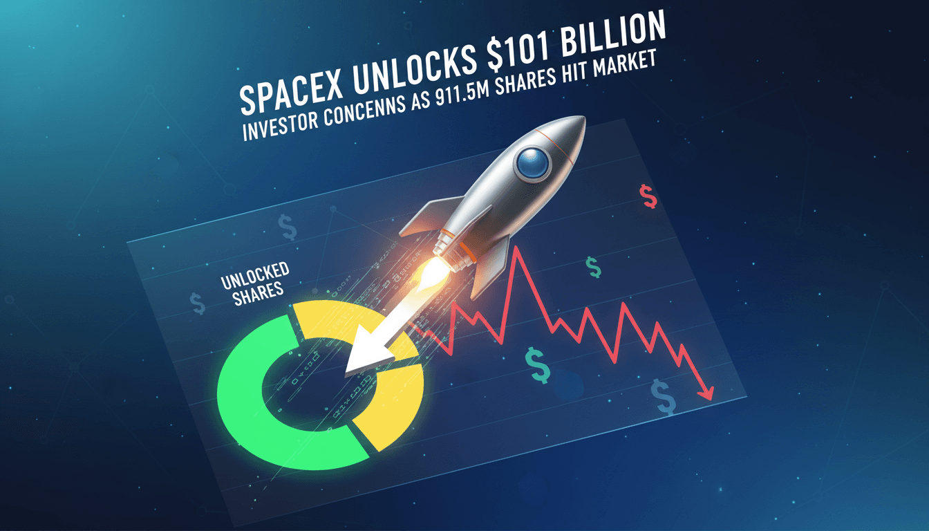 SpaceX unlocks nearly 1 billion shares amid investor concerns