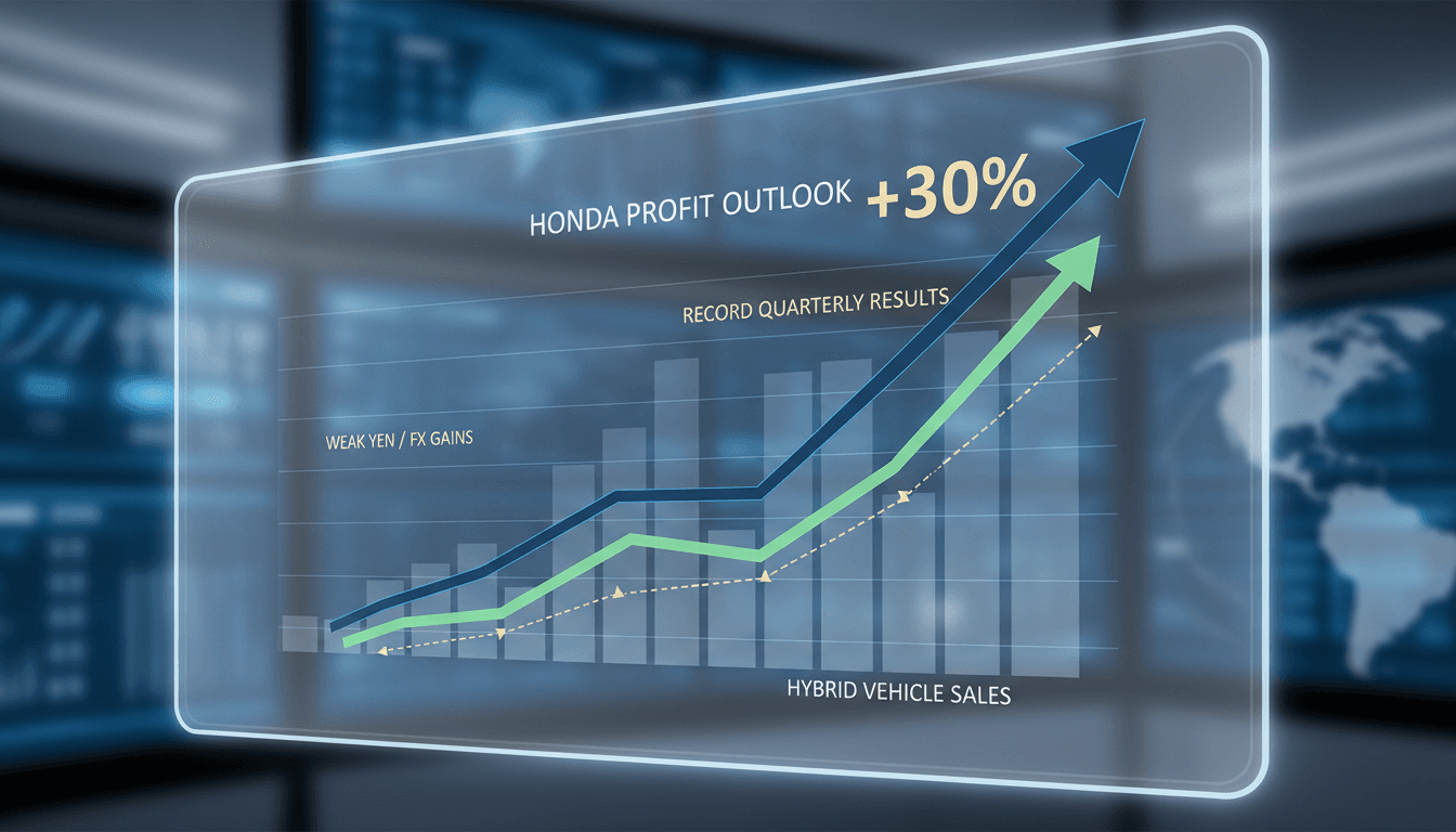 Honda's financial growth and hybrid vehicle sales trends