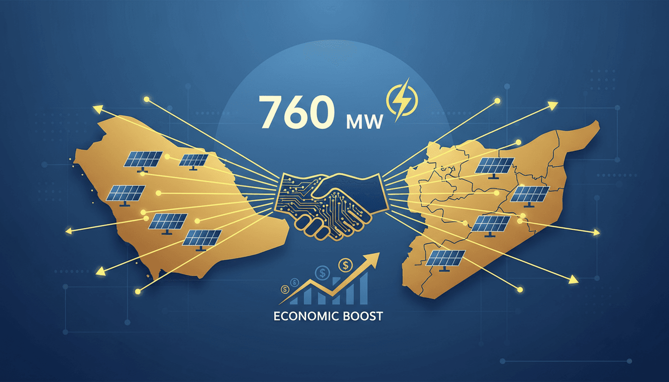 Solar energy projects in rural Damascus between Saudi Arabia and Syria