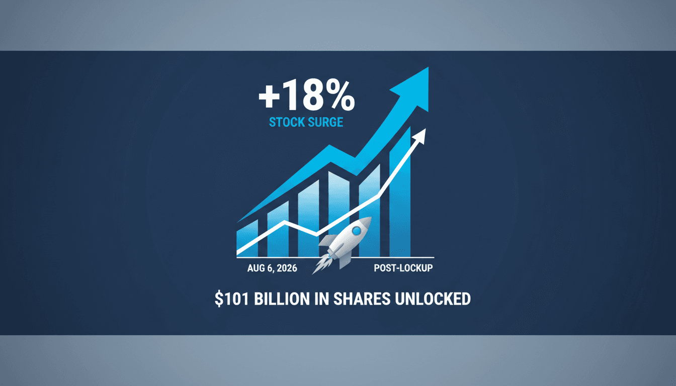 SpaceX stock price chart showing significant increase after lockup expiration