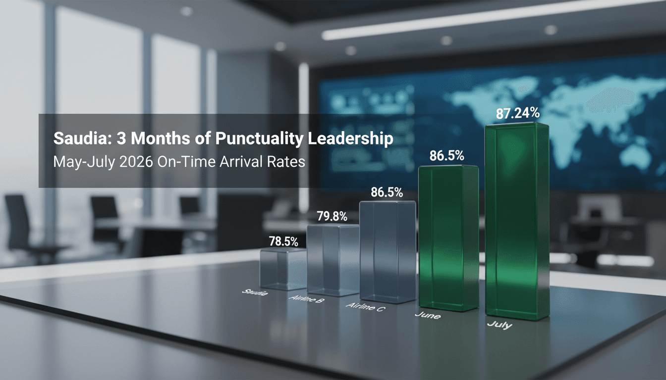 Saudia retains title as world's most punctual airline for third consecutive month