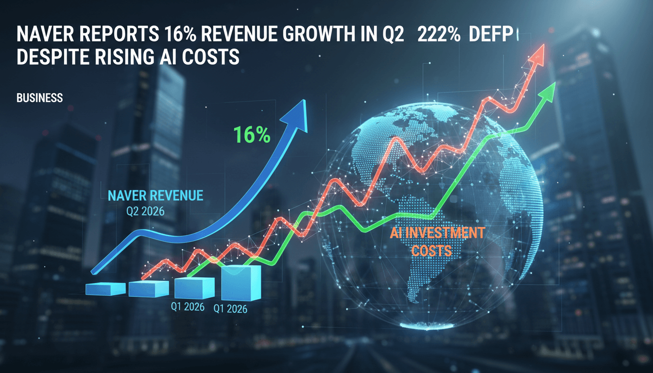 Naver's revenue growth chart for Q2 2026