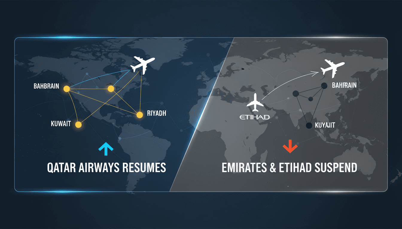 Qatar Airways Resumes Gulf Flights Amid Ongoing Suspensions by Emirates and Etihad