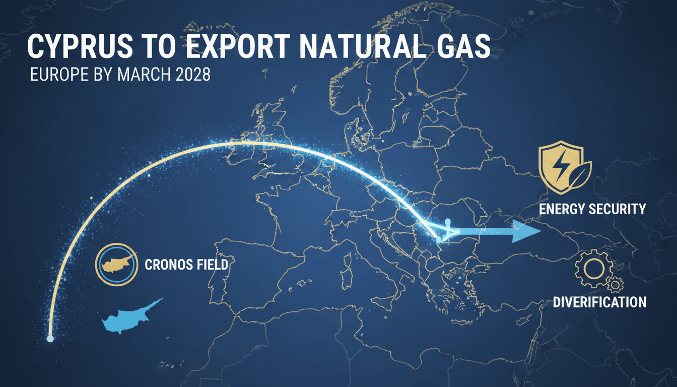 Cyprus natural gas export plans to Europe by 2028