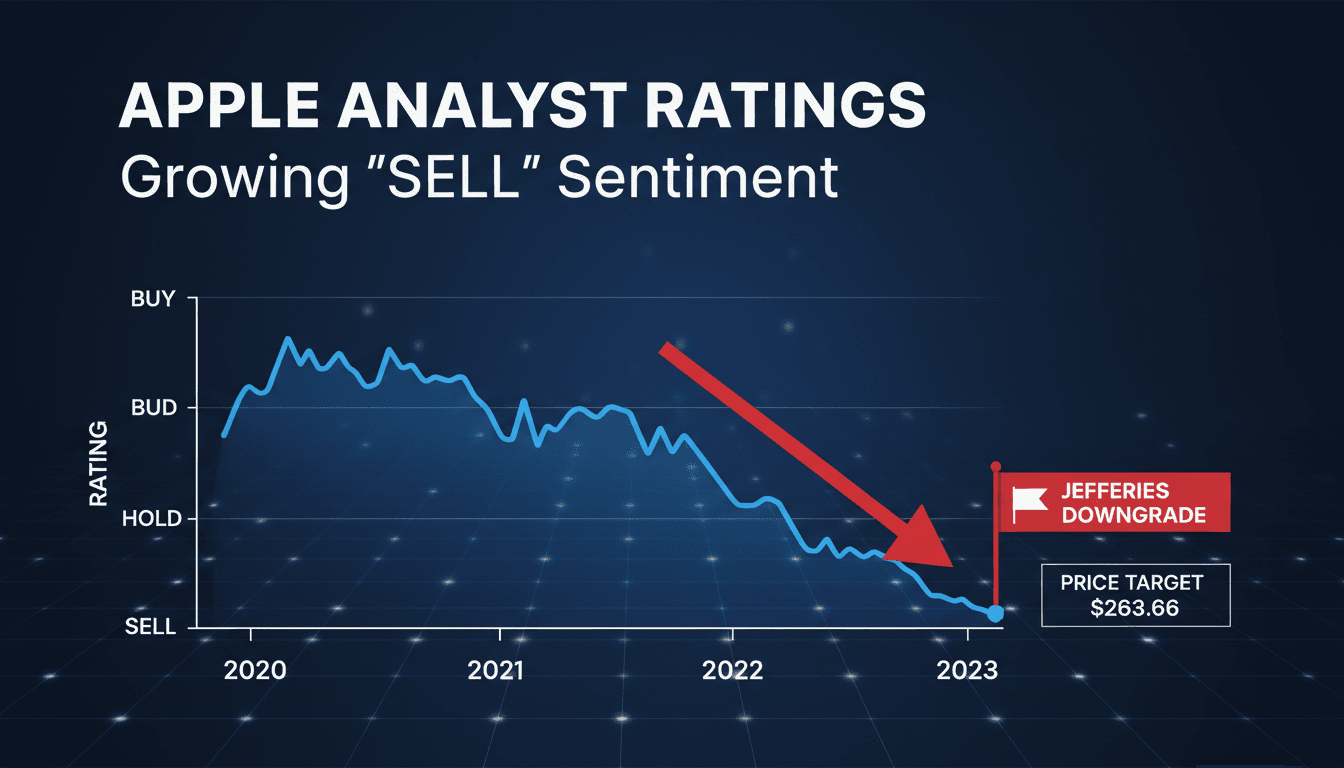 Jefferies downgrades Apple stock due to supply chain issues and iPhone outlook.