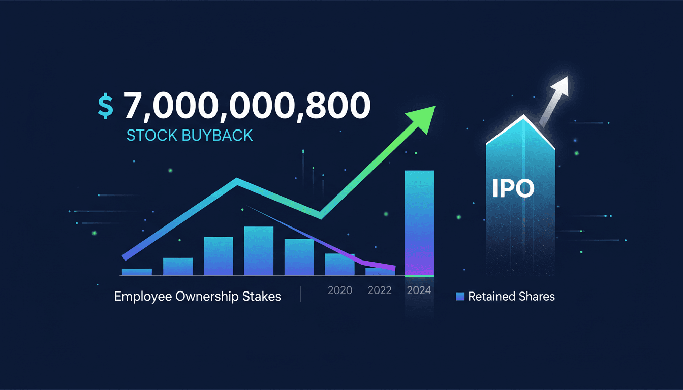 OpenAI logo with financial growth graphics