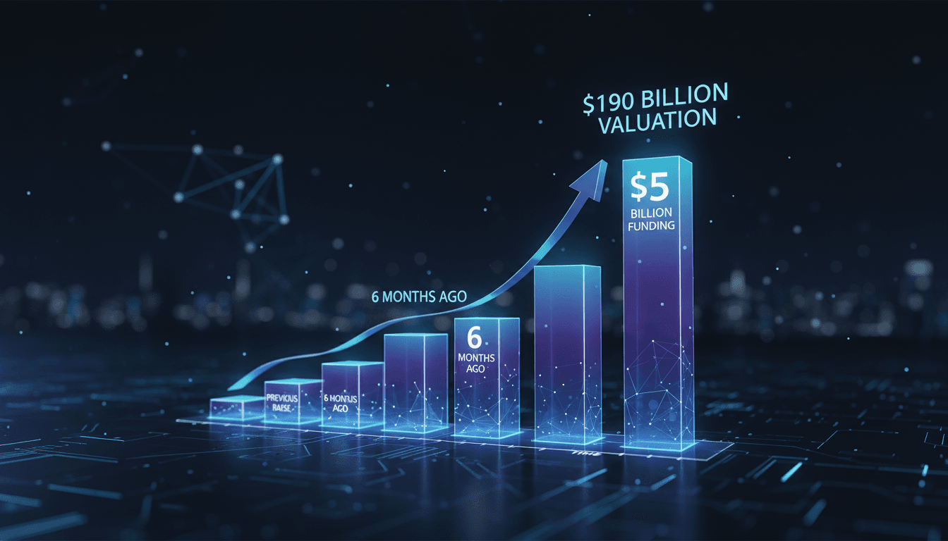 Databricks funding announcement with financial growth chart