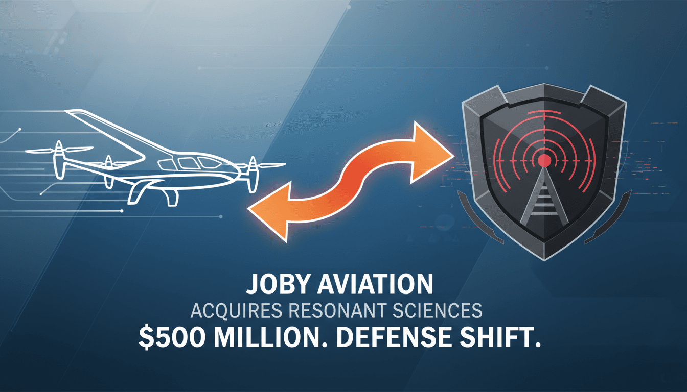 Joby Aviation's strategic acquisition of Resonant Sciences for defense technology.