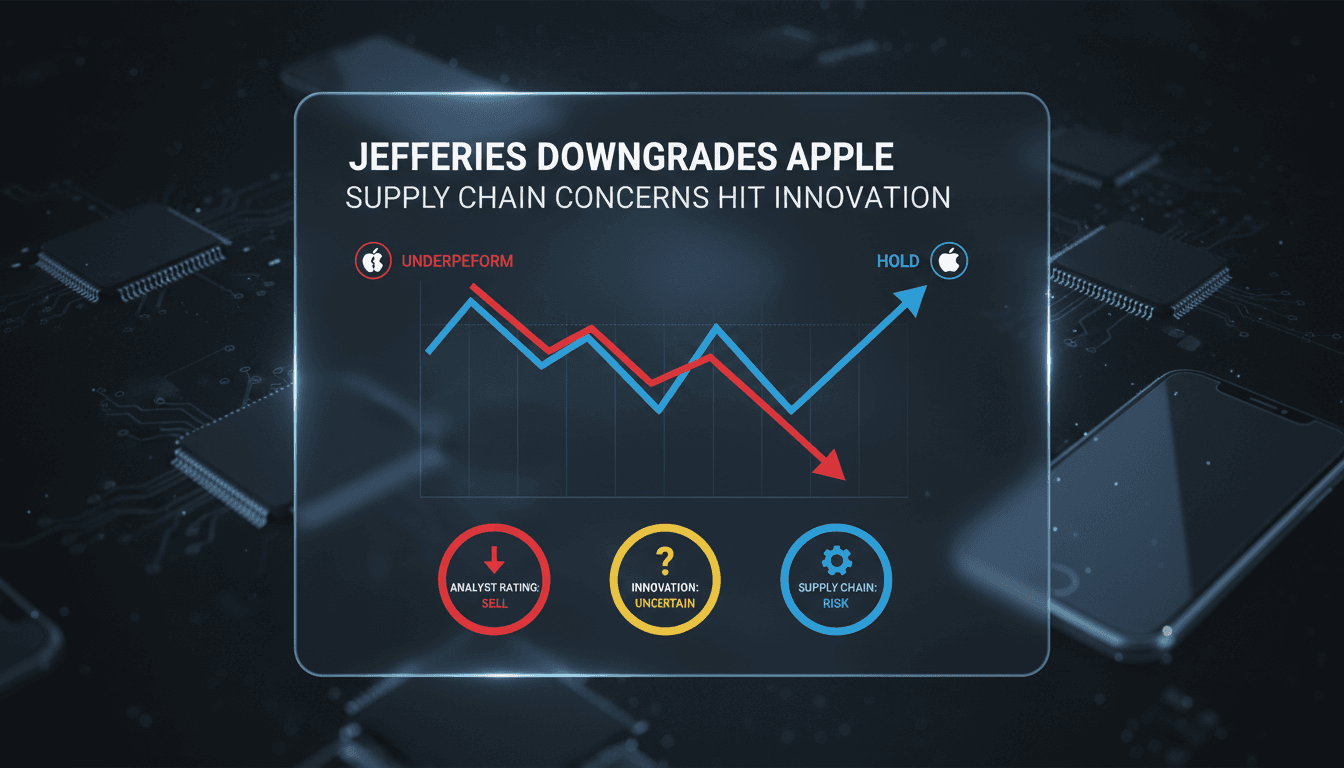 Jefferies Downgrades Apple Amid Supply Chain Concerns