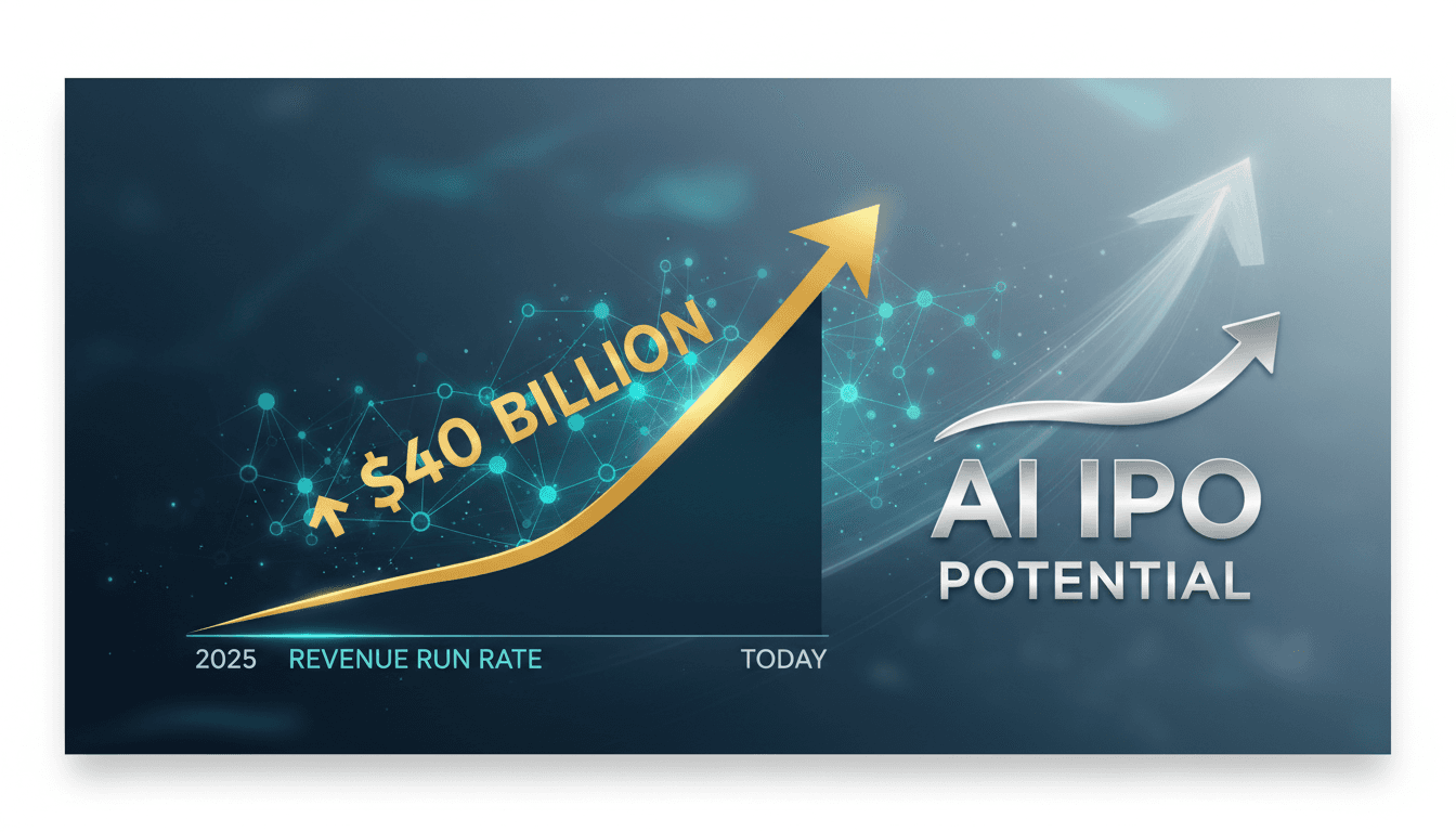 OpenAI logo with financial growth graphics