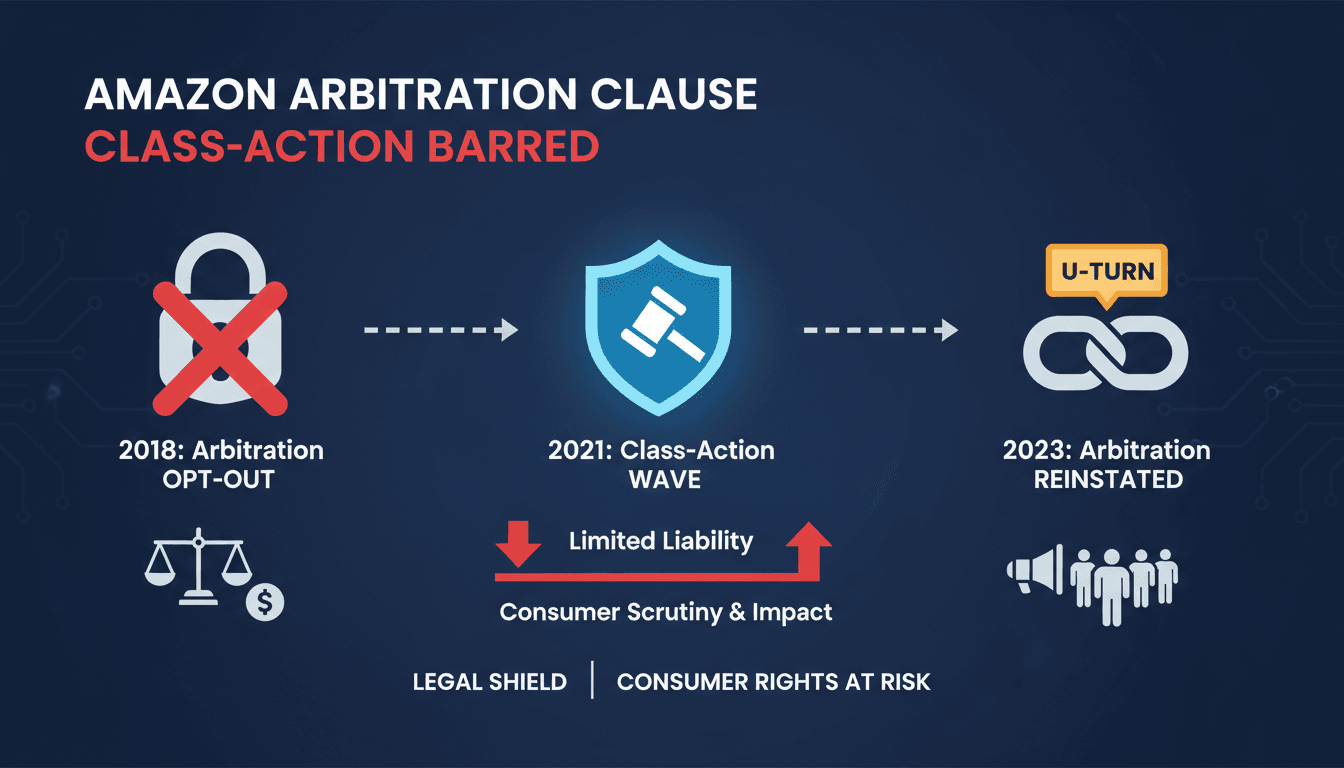 Amazon's arbitration clause changes and their impact on consumers